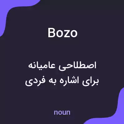 معنی bozo به فارسی معنی bozo به فارسی