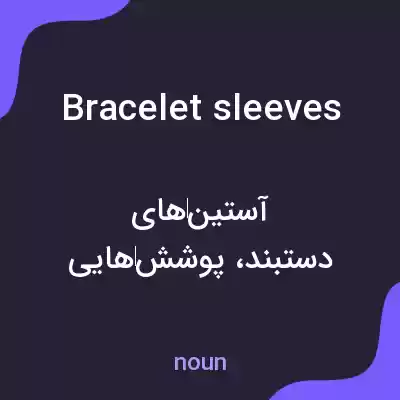 معنی bracelet sleeves به فارسی معنی bracelet sleeves به فارسی
