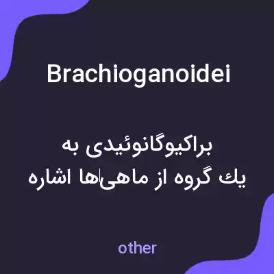 معنی brachioganoidei به فارسی معنی brachioganoidei به فارسی