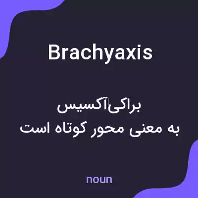 معنی brachyaxis به فارسی