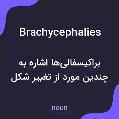 معنی brachycephalies به فارسی معنی brachycephalies به فارسی