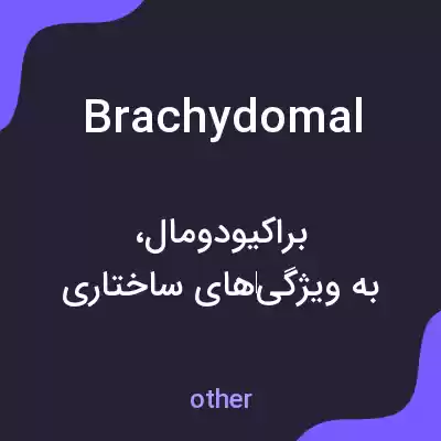 معنی brachydomal به فارسی