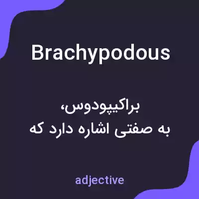 معنی brachypodous به فارسی معنی brachypodous به فارسی