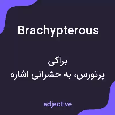 معنی brachypterous به فارسی معنی brachypterous به فارسی