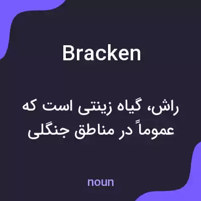 معنی bracken به فارسی معنی bracken به فارسی