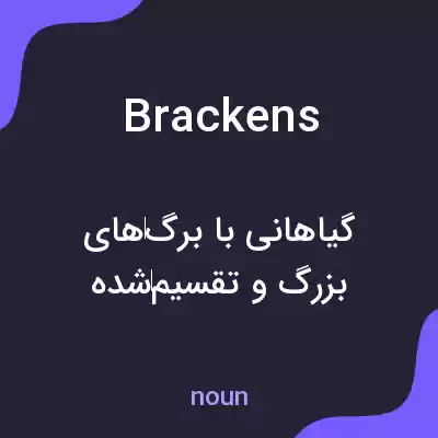 معنی brackens به فارسی معنی brackens به فارسی