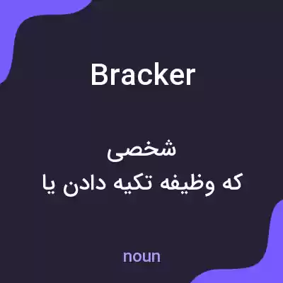 معنی bracker به فارسی معنی bracker به فارسی