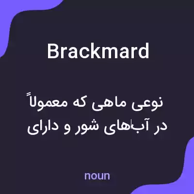 معنی brackmard به فارسی معنی brackmard به فارسی