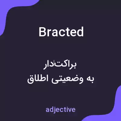 معنی bracted به فارسی معنی bracted به فارسی