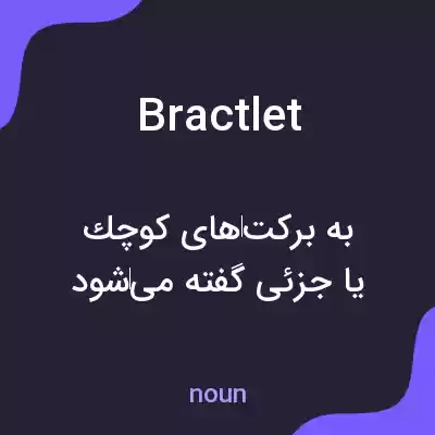 معنی bractlet به فارسی معنی bractlet به فارسی