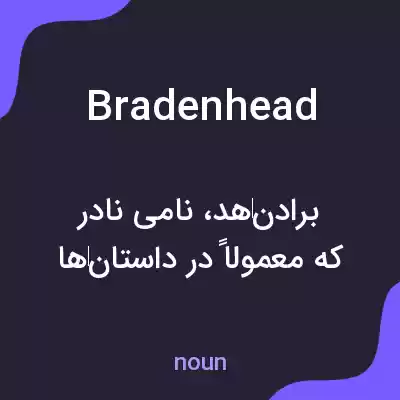 معنی bradenhead به فارسی معنی bradenhead به فارسی