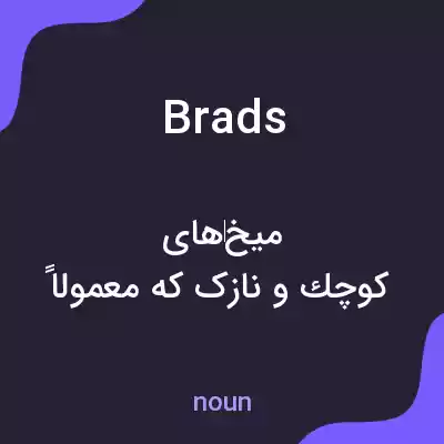 معنی brads به فارسی معنی brads به فارسی