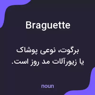 معنی braguette به فارسی معنی braguette به فارسی