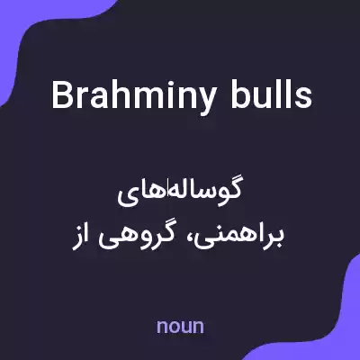 معنی brahminy bulls به فارسی معنی brahminy bulls به فارسی