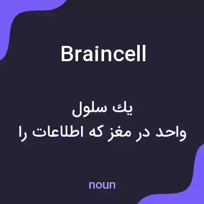 معنی braincell به فارسی معنی braincell به فارسی