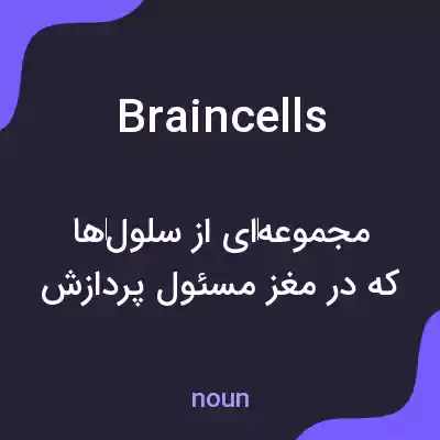 معنی brain cells به فارسی معنی brain cells به فارسی
