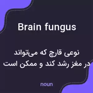 معنی brain fungus به فارسی معنی brain fungus به فارسی