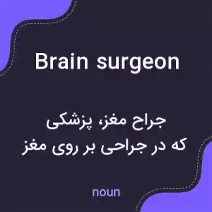 معنی brain surgeon به فارسی معنی brain surgeon به فارسی