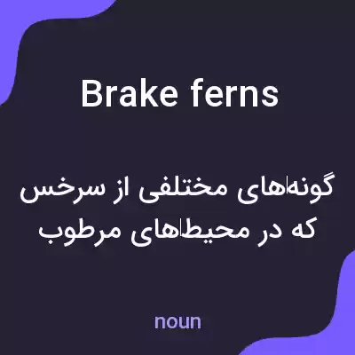 معنی brake ferns به فارسی معنی brake ferns به فارسی