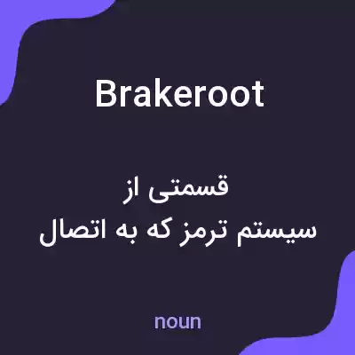 معنی brakeroot به فارسی معنی brakeroot به فارسی