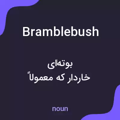 معنی bramblebush به فارسی معنی bramblebush به فارسی