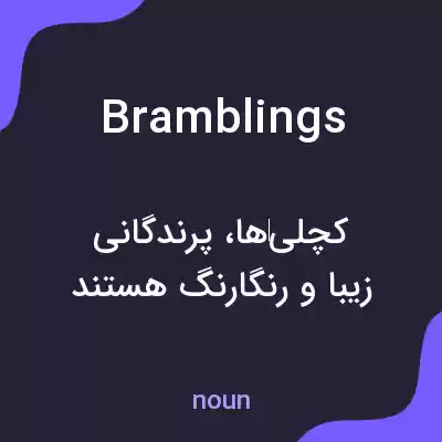 معنی bramblings به فارسی معنی bramblings به فارسی