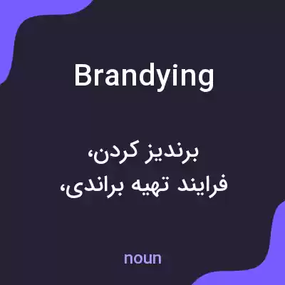 معنی brandying به فارسی معنی brandying به فارسی