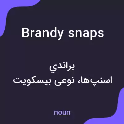 معنی brandy snaps به فارسی معنی brandy snaps به فارسی