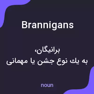 معنی brannigans به فارسی