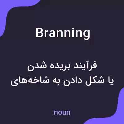 معنی branning به فارسی معنی branning به فارسی