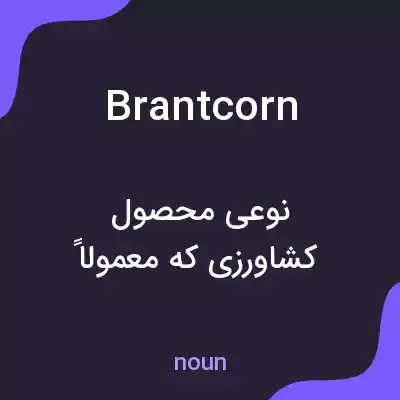 معنی brantcorn به فارسی معنی brantcorn به فارسی