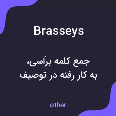 معنی brasseys به فارسی معنی brasseys به فارسی