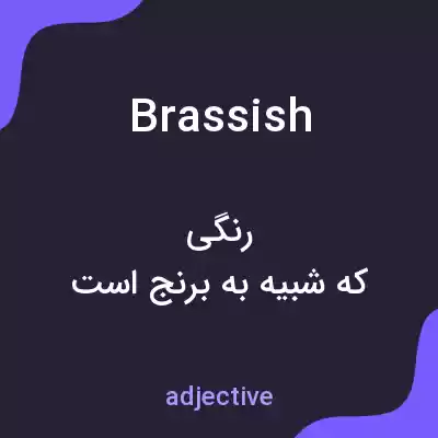معنی brassish به فارسی