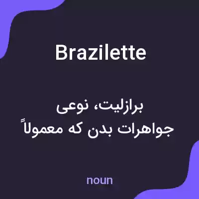 معنی brazilette به فارسی معنی brazilette به فارسی
