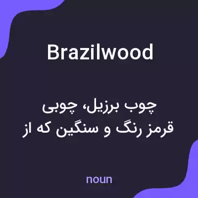 معنی brazilwood به فارسی معنی brazilwood به فارسی