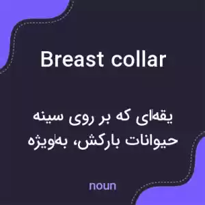 معنی breast collar به فارسی معنی breast collar به فارسی