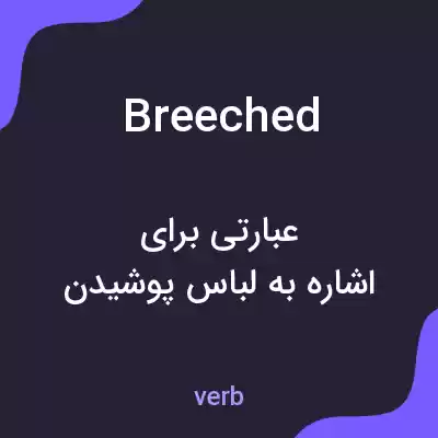 معنی breeched به فارسی معنی breeched به فارسی