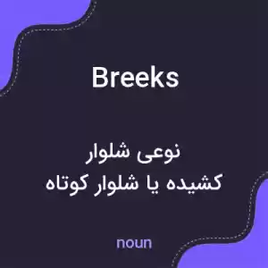 معنی breeks به فارسی معنی breeks به فارسی