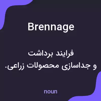 معنی brennage به فارسی معنی brennage به فارسی