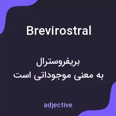 معنی brevirostral به فارسی معنی brevirostral به فارسی