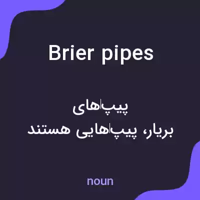 معنی brier pipes به فارسی معنی brier pipes به فارسی