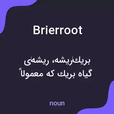 معنی brierroot به فارسی معنی brierroot به فارسی