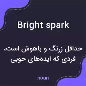 معنی bright spark به فارسی معنی bright spark به فارسی