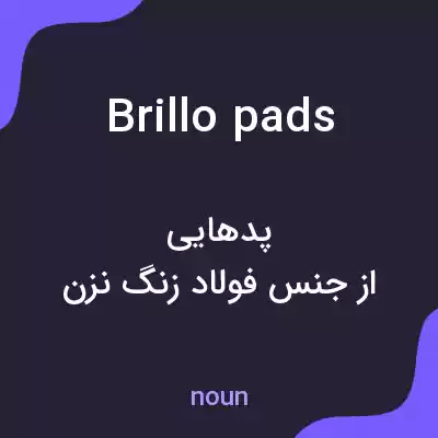 معنی brillo pads به فارسی معنی brillo pads به فارسی