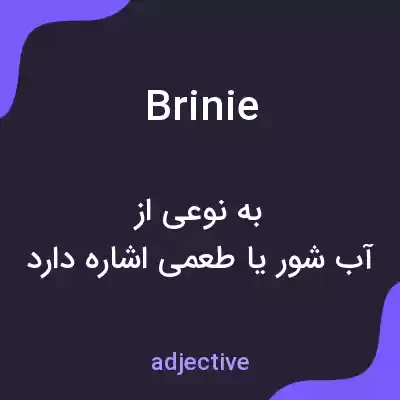 معنی brinie به فارسی معنی brinie به فارسی