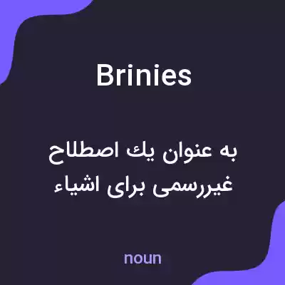 معنی brinies به فارسی معنی brinies به فارسی