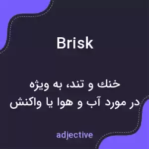 معنی brisk به فارسی معنی brisk به فارسی