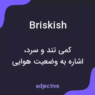 معنی briskish به فارسی معنی briskish به فارسی