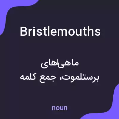 معنی bristlemouths به فارسی معنی bristlemouths به فارسی