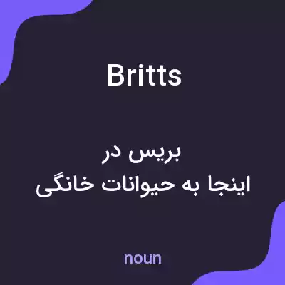 معنی britts به فارسی معنی britts به فارسی